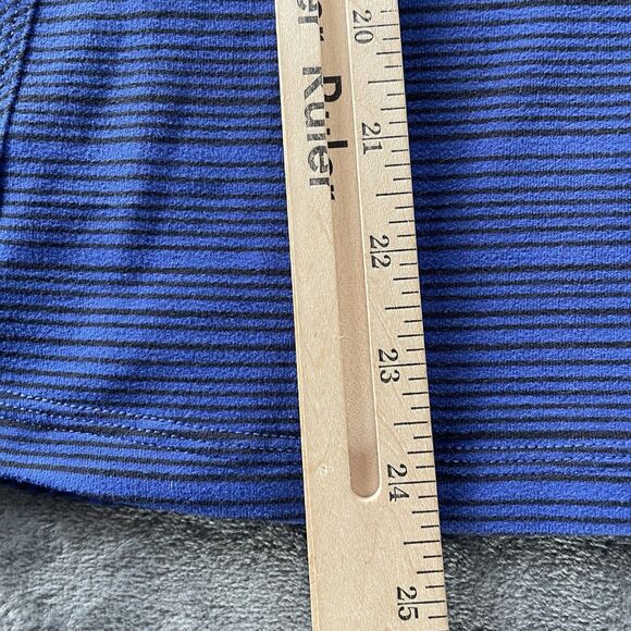 Lululemon Kanto Catch Me TopWomens 4 Sapphire Blue Black Striped Long Sleeve - Picture 8 of 11